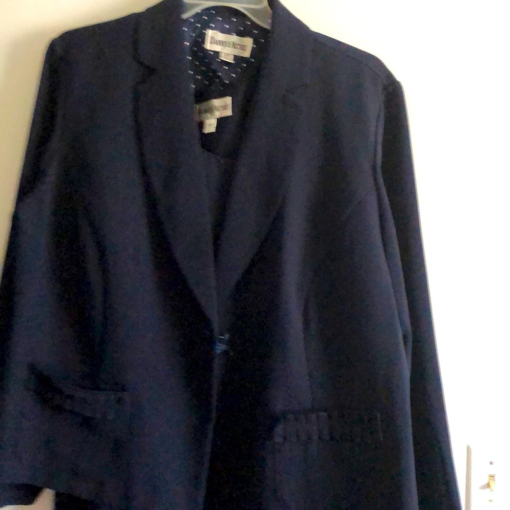 Blue Dress Suit with beautiful pleated details